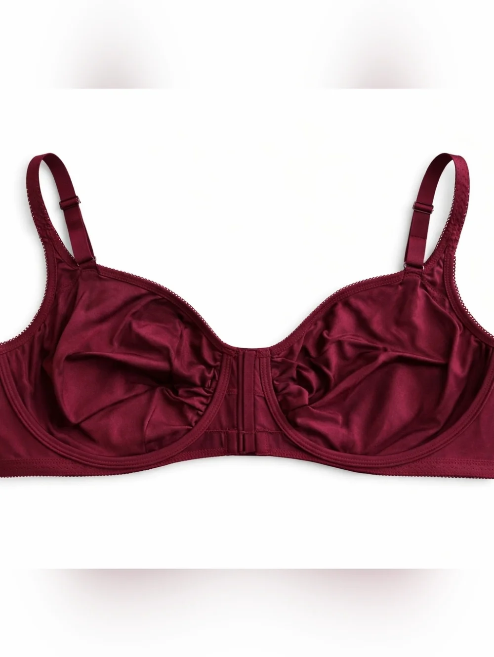 Plus Size Wacoal Full-Coverage Bra in Burgundy Size 44DD - Picture 3 of 4